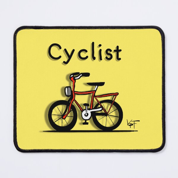 Item preview, Cyclist Yellow designed and sold by Virtual Pathfinder.