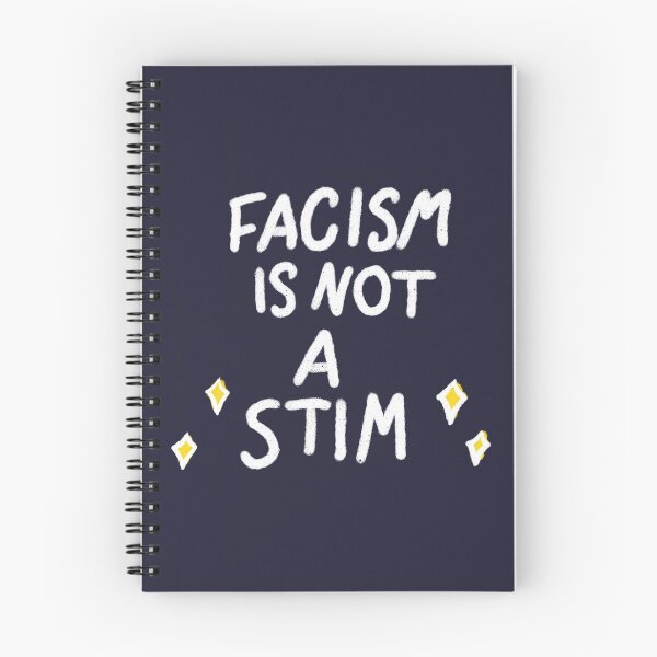 Item preview, FACISM IS NOT A STIM (White/DrkBlu) designed and sold by Pretty-Sounds.