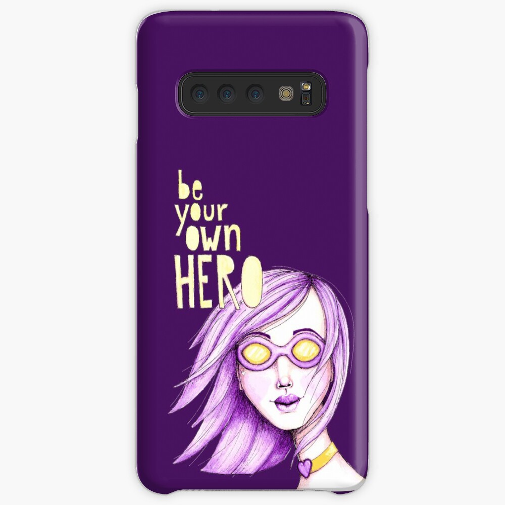 Be Your Own Hero - Purple Version Case & Skin for Samsung Galaxy
