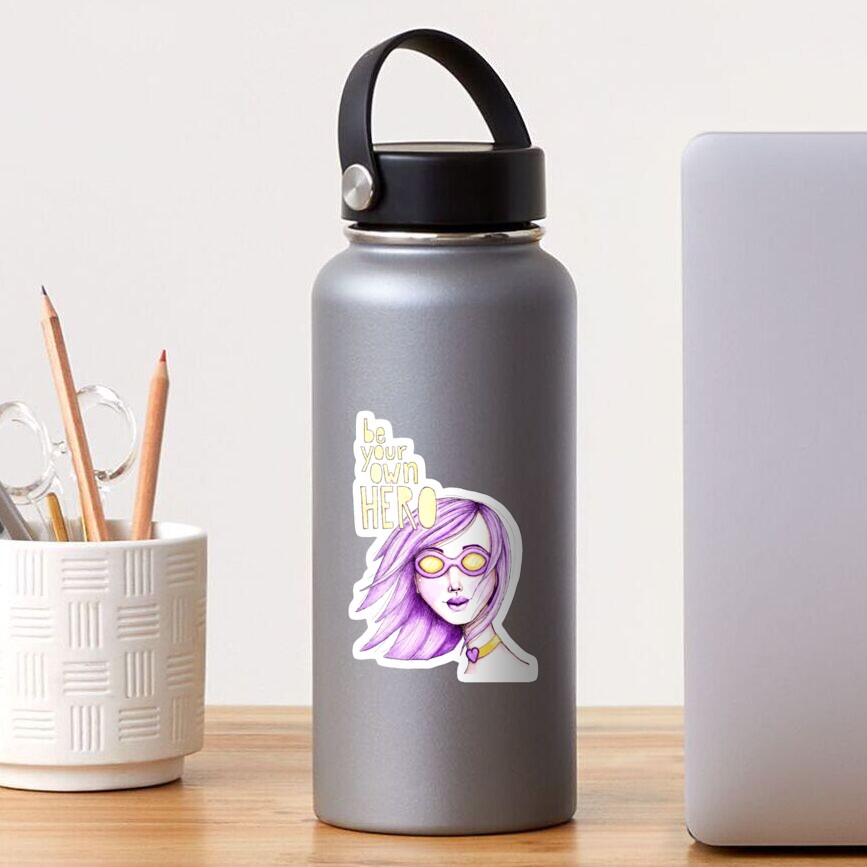 Be Your Own Hero - Purple Version Sticker