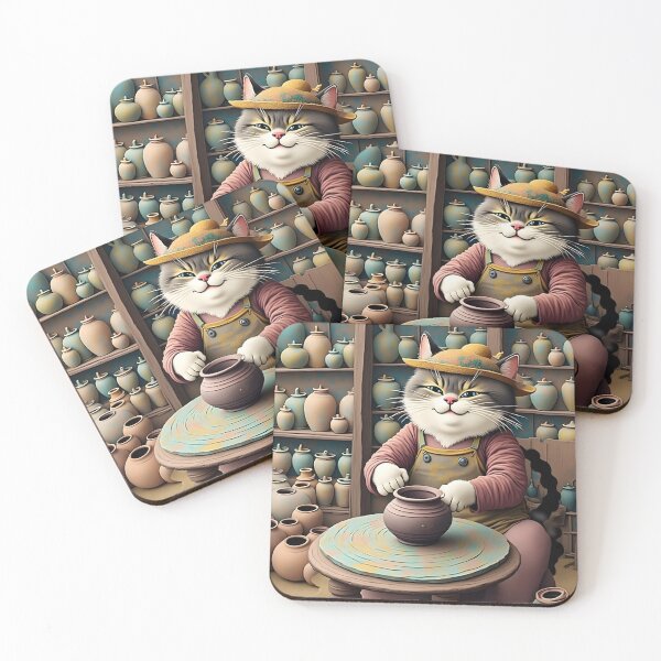 Item preview, The Kitty Pottery Maker designed and sold by Angelandspot.