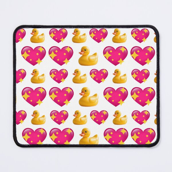 Item preview, Yellow ducks and fuchsia hearts designed and sold by Topmel.