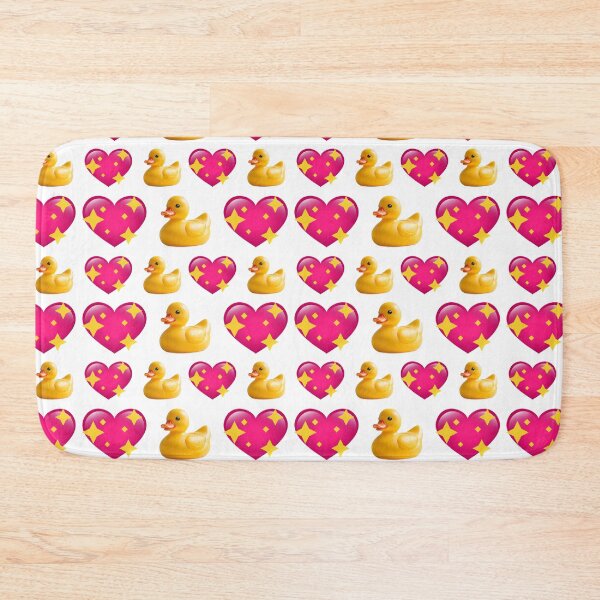 Item preview, Yellow ducks and fuchsia hearts designed and sold by Topmel.