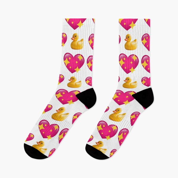 Item preview, Yellow ducks and fuchsia hearts designed and sold by Topmel.