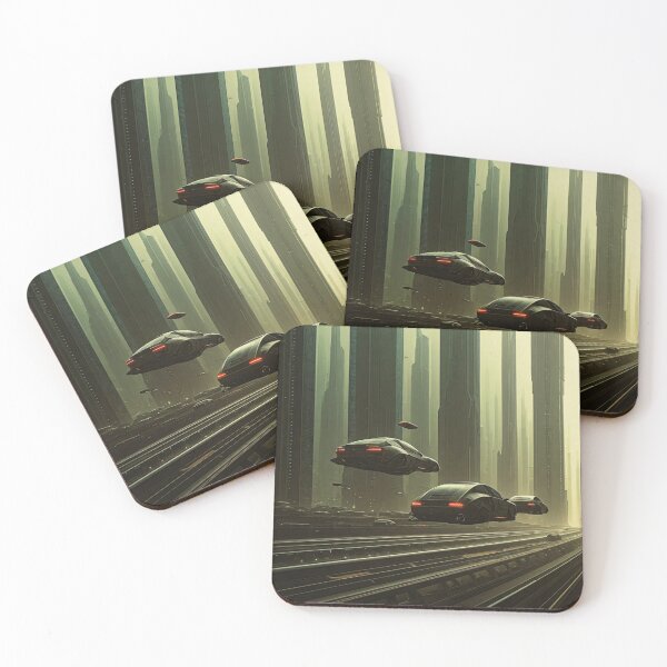 Item preview, Futuristic Cityscape with Flying Cars designed and sold by LoveingShop.
