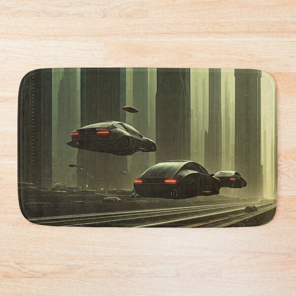 Item preview, Futuristic Cityscape with Flying Cars designed and sold by LoveingShop.