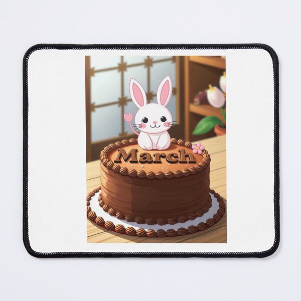 Item preview, March Cake kawaii cute birthday gift funny dessert designed and sold by CheeseBlueprint.