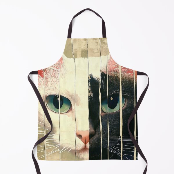 Item preview, Cool Cat design. Black and white feline face. designed and sold by Shoot-The-Moon.