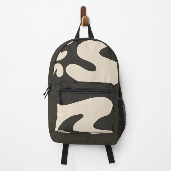 Item preview, Beige abstract minimalist design on brown background designed and sold by by-jwp.
