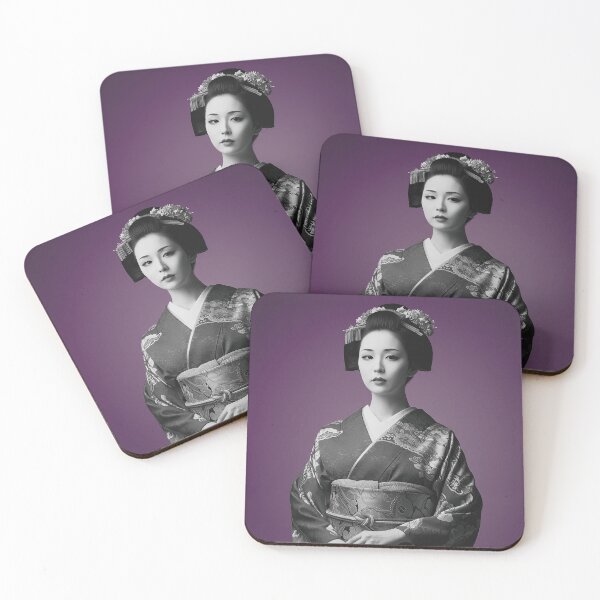 Item preview, Portrait of a beautiful woman in kimono designed and sold by store-wasabi.