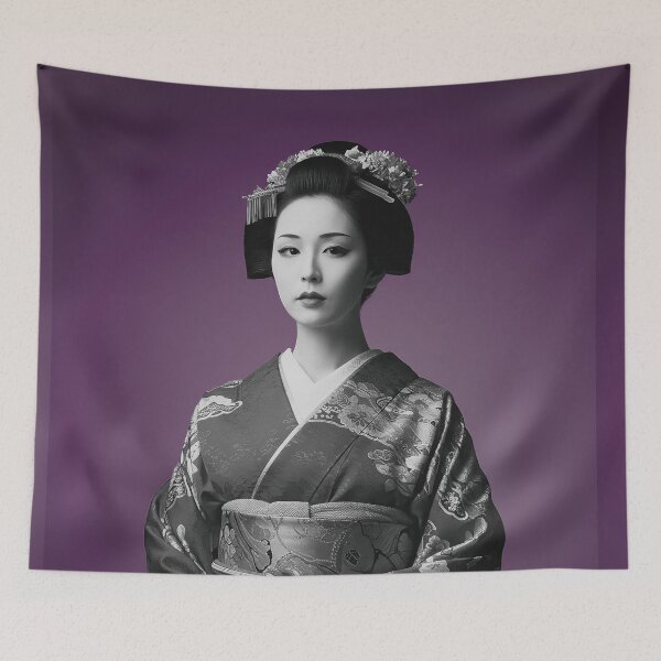 Item preview, Portrait of a beautiful woman in kimono designed and sold by store-wasabi.