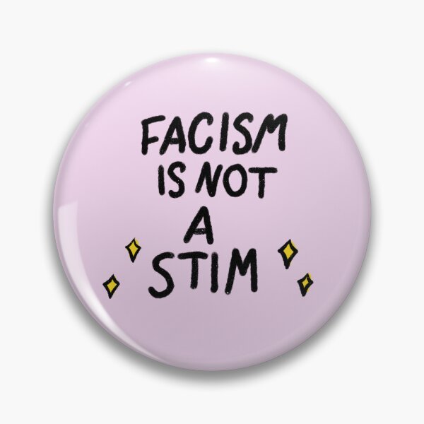 Item preview, FACISM IS NOT A STIM (Black/pnk) designed and sold by Pretty-Sounds.