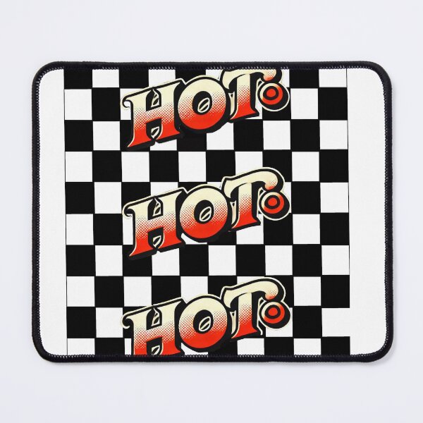 Item preview, Retro Pop Art Design with Checkerboard Pattern - HOT HOT HOT designed and sold by DI GIULIANO.