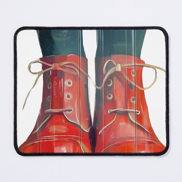 Item preview, Red Boots. Minimalist design. designed and sold by Shoot-The-Moon.