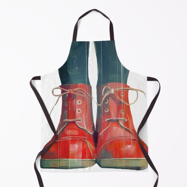 Item preview, Red Boots. Minimalist design. designed and sold by Shoot-The-Moon.