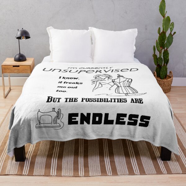 Item preview, I'm Currently Unsupervised, Sarcastic sewing Funny designed and sold by EwaVerse.
