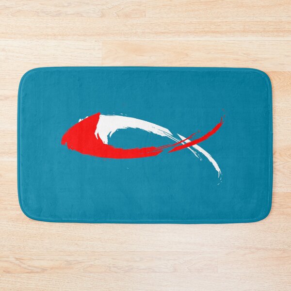 Item preview, Red and white Ichthus Symbol Design | Modern Christian Minimalist Art designed and sold by ZechJohnRB.