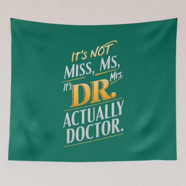 Item preview, Empowering Female Doctor Typography Art designed and sold by TeeGrit.