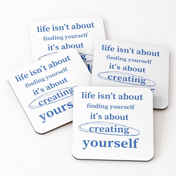 Item preview, life isn't about finding yourself it's about creating yourself , motivational quotes  designed and sold by ikramart11.