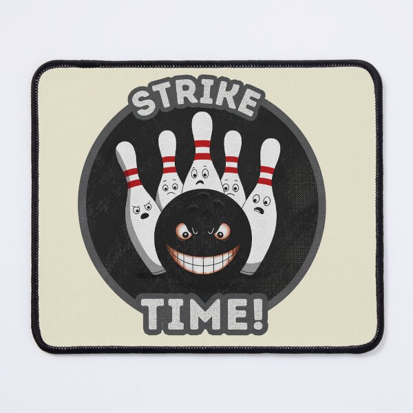 Item preview, Funny Bowling Ball and Pins | Strike Time Humor designed and sold by GALUMARKET.