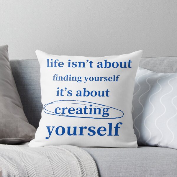 Item preview, life isn't about finding yourself it's about creating yourself , motivational quotes  designed and sold by ikramart11.