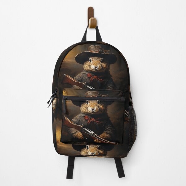 Item preview, Vintage Animal Art: Rabbit Hunter | Animal Art | Oil Painting | Animal Portrait designed and sold by UnhingedBird.