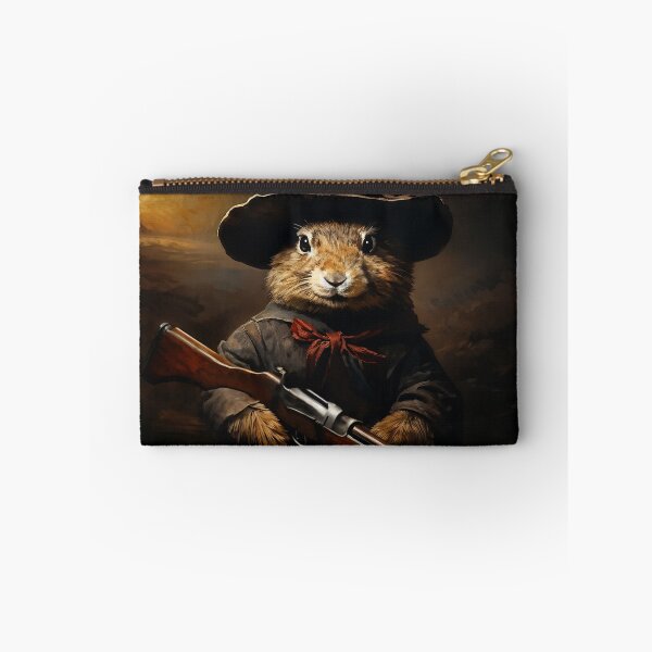 Item preview, Vintage Animal Art: Rabbit Hunter | Animal Art | Oil Painting | Animal Portrait designed and sold by UnhingedBird.