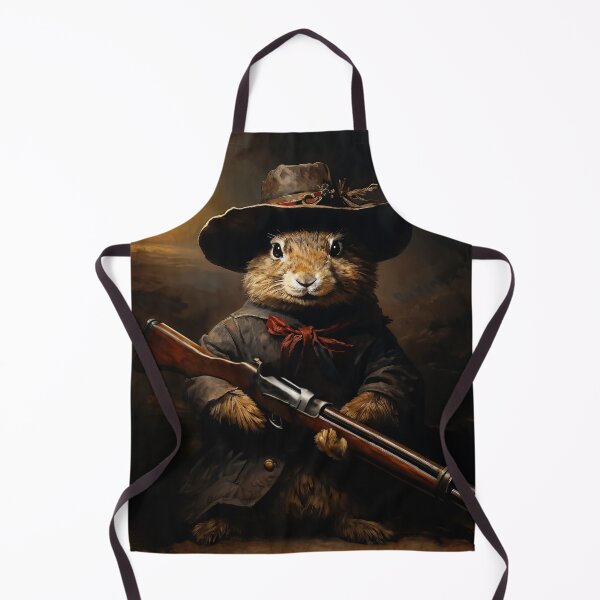 Item preview, Vintage Animal Art: Rabbit Hunter | Animal Art | Oil Painting | Animal Portrait designed and sold by UnhingedBird.