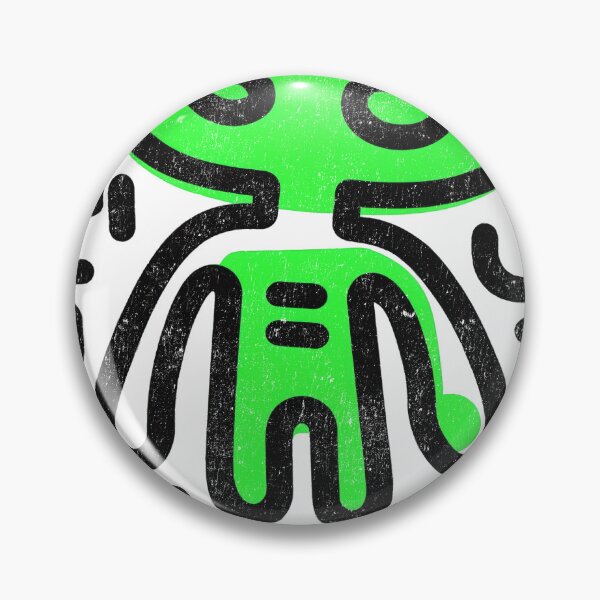 Item preview, Retro Green Abstract Alien  designed and sold by Mystikos Art.