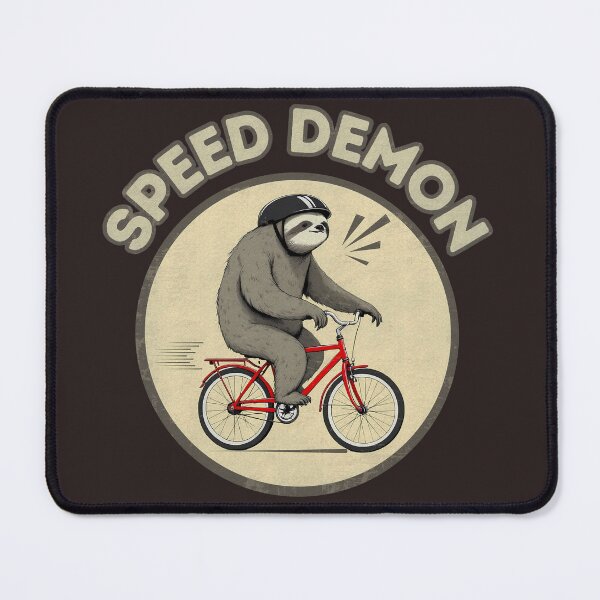 Item preview, Speed Demon Sloth on Bike | Funny Cycling Art designed and sold by GALUMARKET.