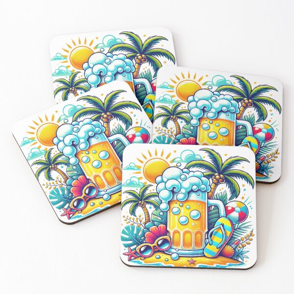 Item preview, Summer and Beer – Fun Vacation Design designed and sold by agazub90.