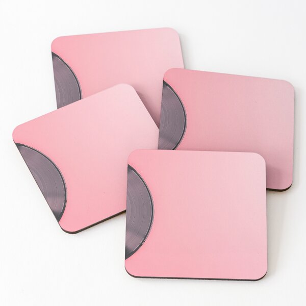 Item preview, Black vinyl on pink in daylight designed and sold by anytka.