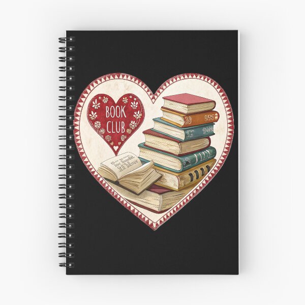Item preview, Book Club Babe, Heart-shaped design with book stacks, Book Lover, Bibliophile, Bookworm, Book Addict, Reading Time designed and sold by PixelStoneDesign .