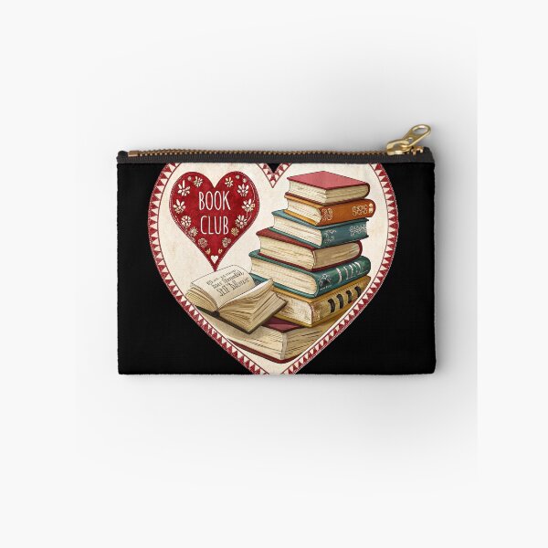 Item preview, Book Club Babe, Heart-shaped design with book stacks, Book Lover, Bibliophile, Bookworm, Book Addict, Reading Time designed and sold by PixelStoneDesign .