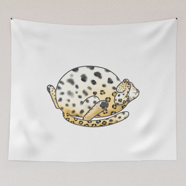 Item preview, Fat Leopard Lying on Back designed and sold by Tessa Draws Stoof.
