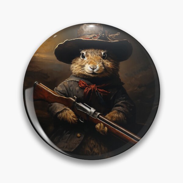 Item preview, Vintage Animal Art: Rabbit Hunter | Animal Art | Oil Painting | Animal Portrait designed and sold by UnhingedBird.