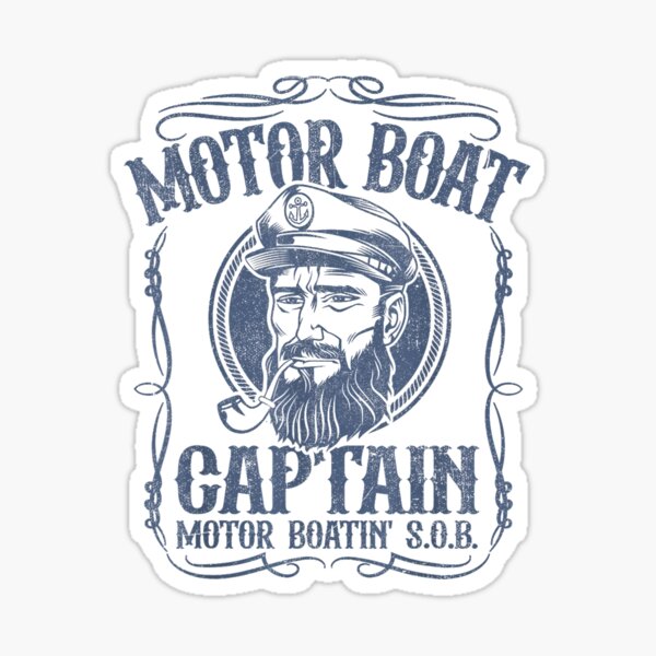 Item preview, Motor Boat Captain Funny Pontoon Boating Motor Boatin Lake designed and sold by FunnyHumorTees.