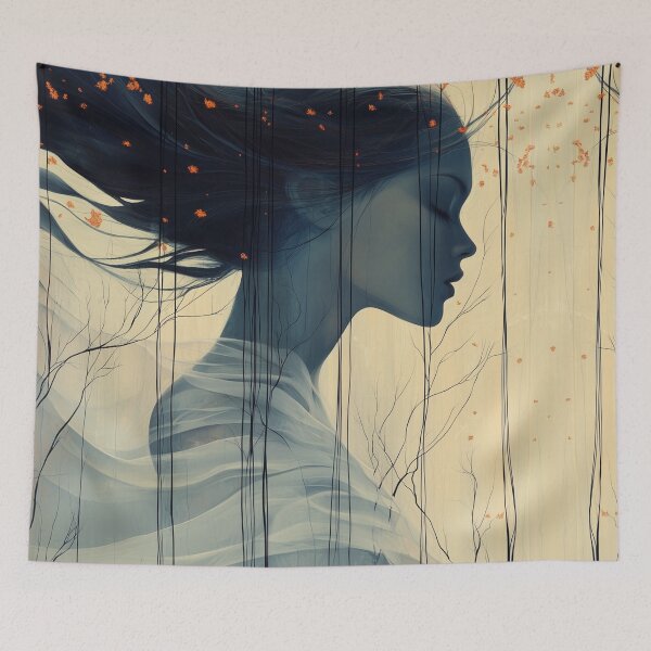 Item preview, Portrit inThe Wind. Female design. designed and sold by Shoot-The-Moon.