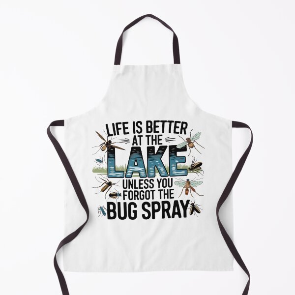 Item preview, Life is Better at the Lake - Funny Bug Spray Design designed and sold by WayoftheWater.