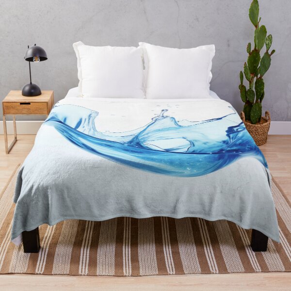 Item preview, Serene Blue Splash Waves designed and sold by anytka.