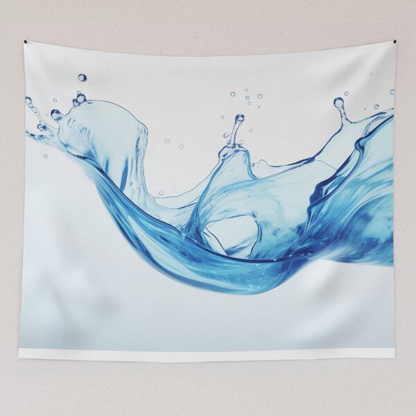 Item preview, Serene Blue Splash Waves designed and sold by anytka.