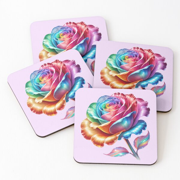 Item preview, beautiful rainbow colored rose designed and sold by LoneAngel.