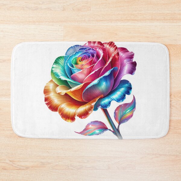 Item preview, beautiful rainbow colored rose designed and sold by LoneAngel.