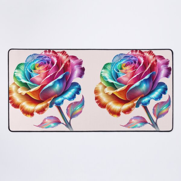 Item preview, beautiful rainbow colored rose designed and sold by LoneAngel.