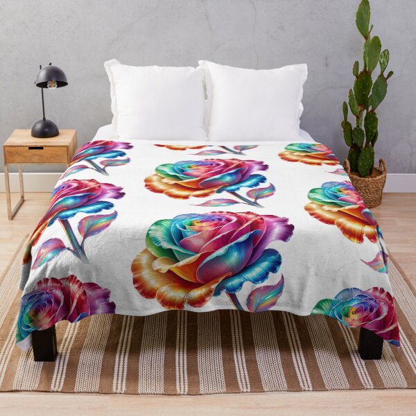Item preview, beautiful rainbow colored rose designed and sold by LoneAngel.
