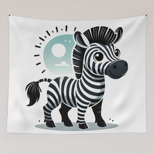 Item preview, baby Zebra, cute Zebra designed and sold by TrueArtVibes.