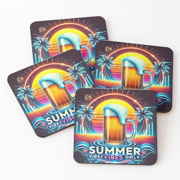 Item preview, Summer Vibes – Neon Beer Design designed and sold by agazub90.