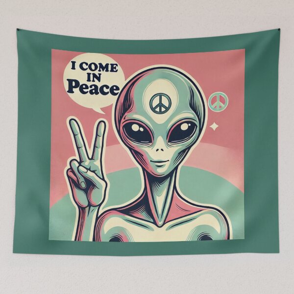 Item preview, Come in Peace Art designed and sold by Planetporridge.