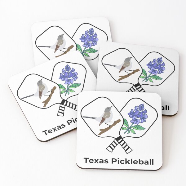 Item preview, Texas Pickleball with Northern Mockingbird and Blue Bonnet designed and sold by PZI Picklewear.