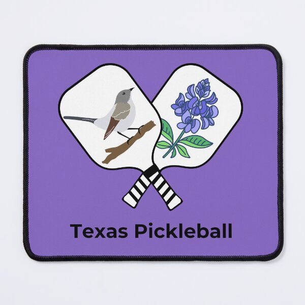 Item preview, Texas Pickleball with Northern Mockingbird and Blue Bonnet designed and sold by PZI Picklewear.